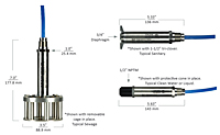 Hazloc Submersible Pressure Sensor Dimensions